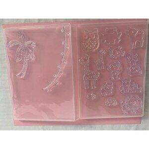 Jungle Animals Clear Cling Stamp Set in Case